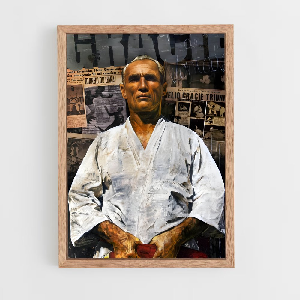 Poster Helio de gracie – affiche Jiu-jitsu brésilien (vue 4)